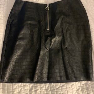 H&M Snakeskin Mini Skirt